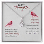 To My Daughter Necklace – Daughter Christmas Graduation Jewelry Gift – Alluring Beauty Necklace