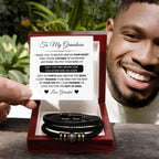 To My Grandson – Graduation, Christmas Jewelry from Grandpa – Love You Forever Bracelet