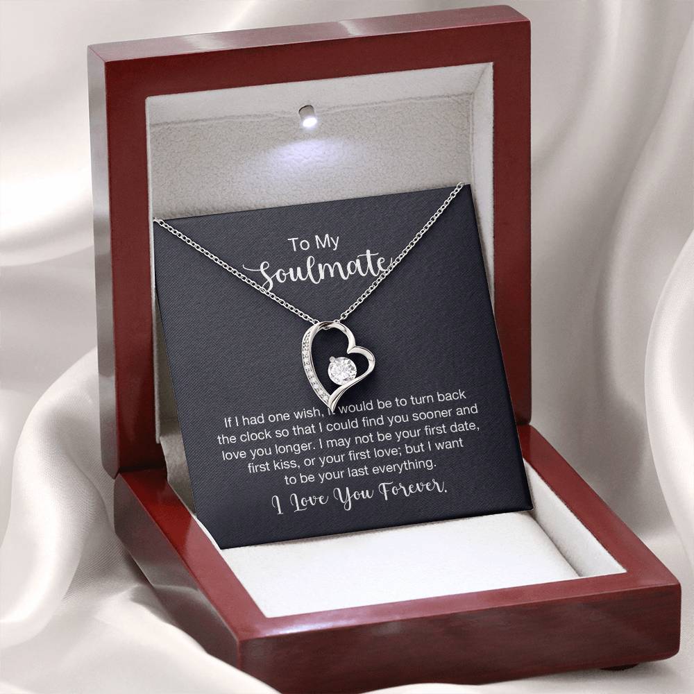 To My Soulmate Necklace - Soulmate Gift for Her for Valentine’s Day & Every Day Love - Forever Love Necklace