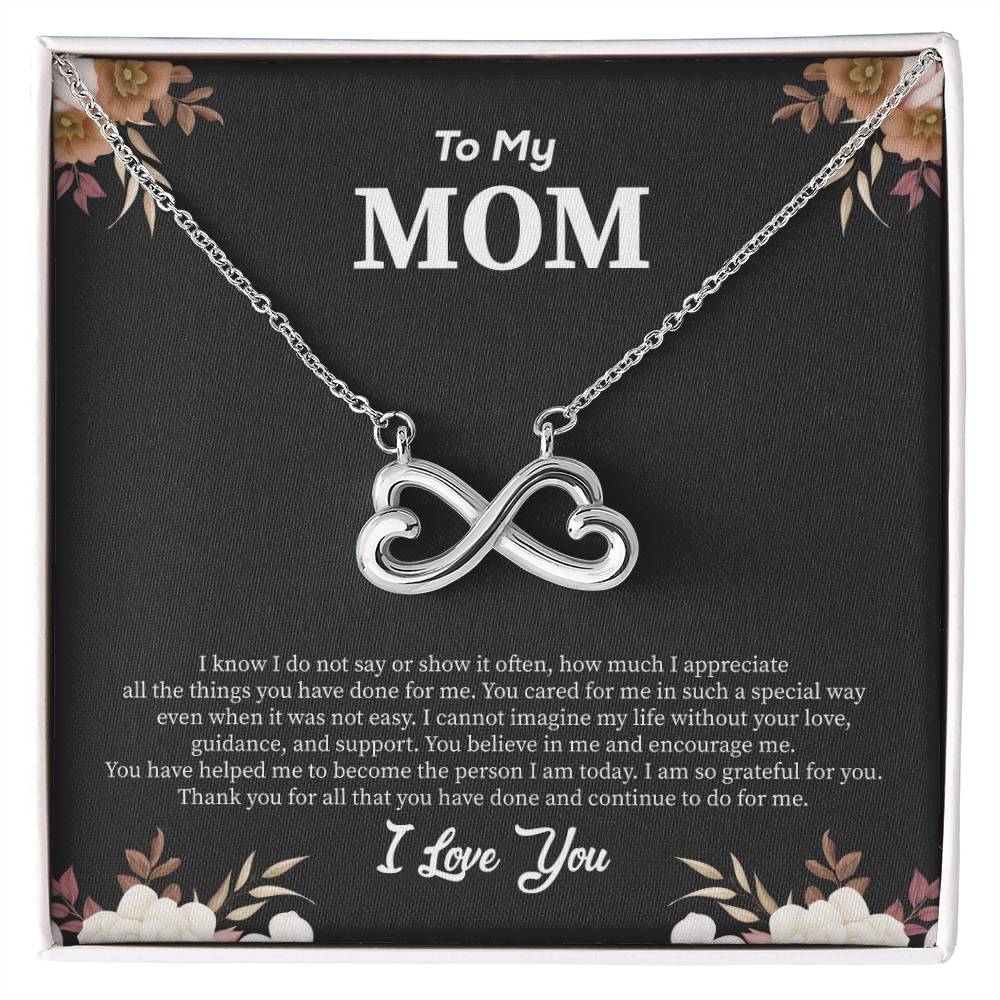 To My Mom - I Am So Grateful For You - Endless Love Necklace - Best Gift for Mom