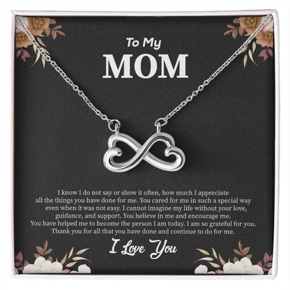 To My Mom - I Am So Grateful For You - Endless Love Necklace - Best Gift for Mom