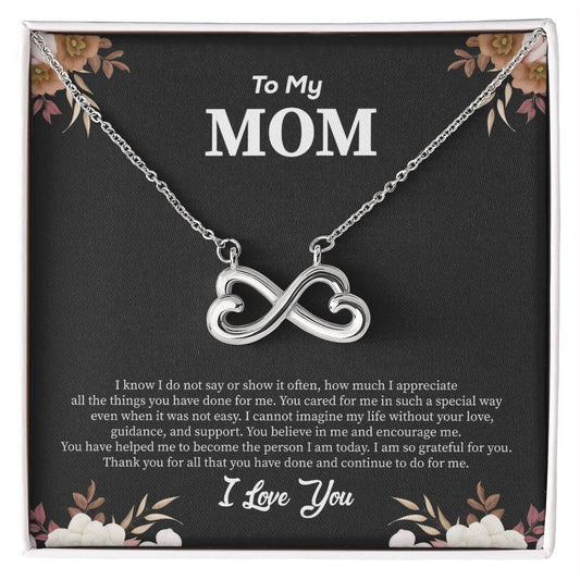 To My Mom - I Am So Grateful For You - Endless Love Necklace - Best Gift for Mom