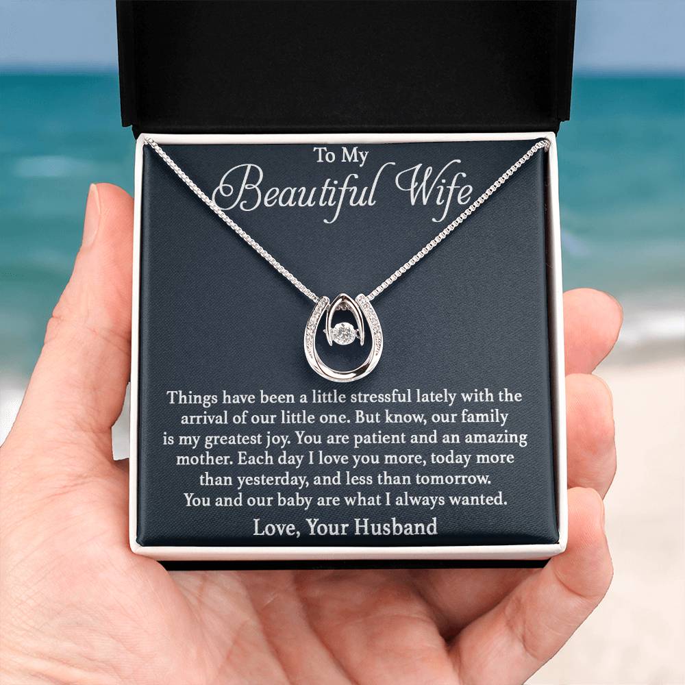 Beautiful Gift for Wife - Romantic Jewelry Gift for Birthday - Lucky In Love Necklace