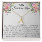 To My Sister In Law Necklace - Gift for Bonus Sister - Alluring Beauty Necklace