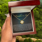 To My Daughter In Law - Love Knot Necklace - Gift for Daughter in Law