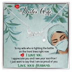 To My Doctor Wife Gift from Husband - Scripted Love Necklace