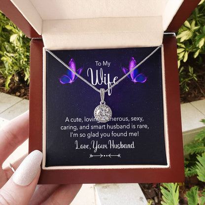 To My Wife Necklace - Meaningful Jewelry for Wife from Husband for Valentine’s Day, Christmas & Any Special Occasion - Eternal Hope Necklace