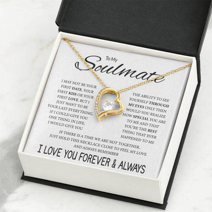 Soulmate Jewelry for Girlfriend - Romantic Necklace for Valentines & Birthdays - Forever Love Necklace