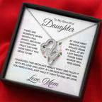 Beautiful Gift for Daughter from Mom - Heart-to-heart Pendant Necklace