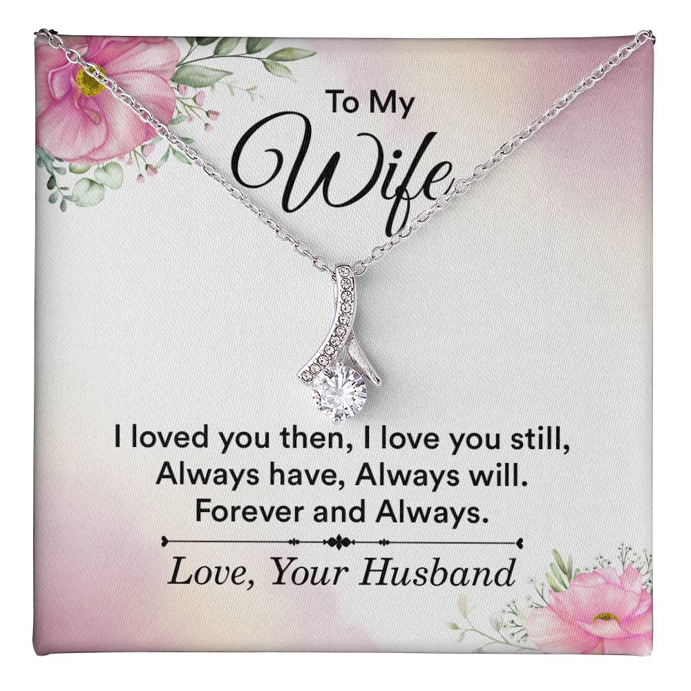 Meaningful Wife Jewelry from Husband - Romantic Gift for Birthday, Christmas, Anniversary & Valentine’s Day - Alluring Beauty Necklace