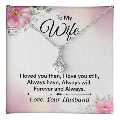 Meaningful Wife Jewelry from Husband - Romantic Gift for Birthday, Christmas, Anniversary & Valentine’s Day - Alluring Beauty Necklace