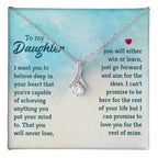 To My Daughter Necklace – Holiday Gift for Daughter Graduation – Alluring Beauty Necklace