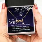 To My Wife Necklace - Perfect Jewelry from Husband for Valentine’s Day, Birthday & Holiday Gifting - Scripted Love Necklace