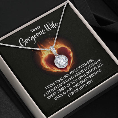 Meaningful Wife Jewelry from Husband - Romantic Gift for Birthday, Christmas, Anniversary & Valentine’s Day - Eternal Hope Necklace