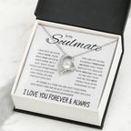 Soulmate Jewelry for Girlfriend - Romantic Necklace for Valentines & Birthdays - Forever Love Necklace