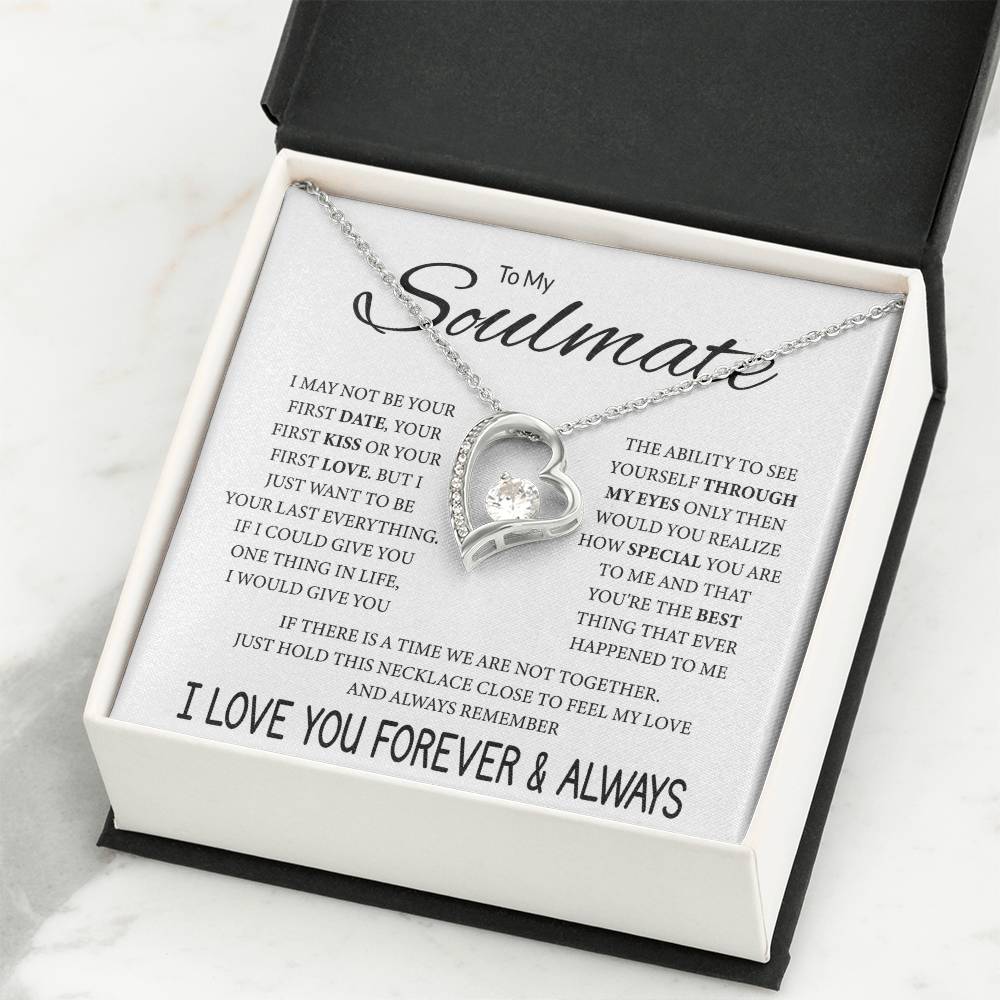 Soulmate Jewelry for Girlfriend - Romantic Necklace for Valentines & Birthdays - Forever Love Necklace
