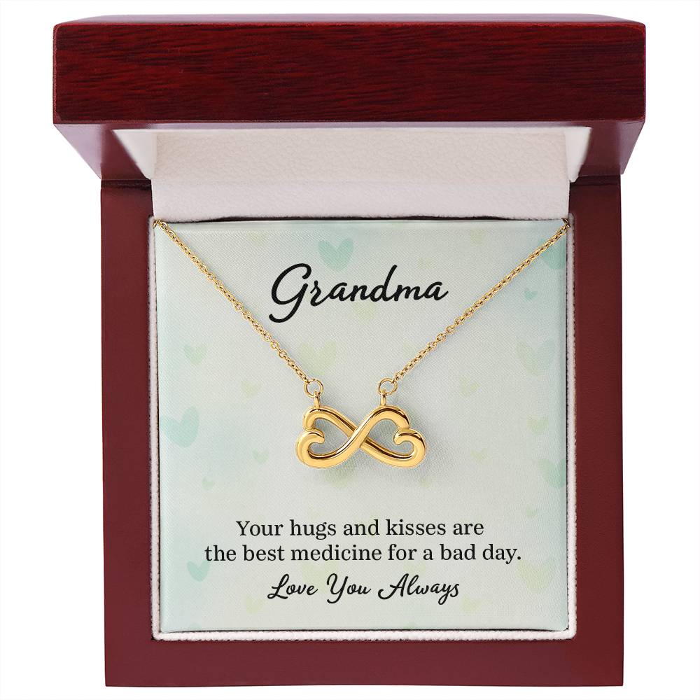 Gift for Grandma - Your Hugs and Kisses - Endless Love Necklace