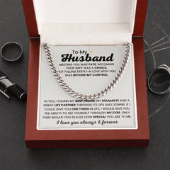 Romantic Necklace Gift for Husband, Meaningful Jewelry from Wife, To My Husband