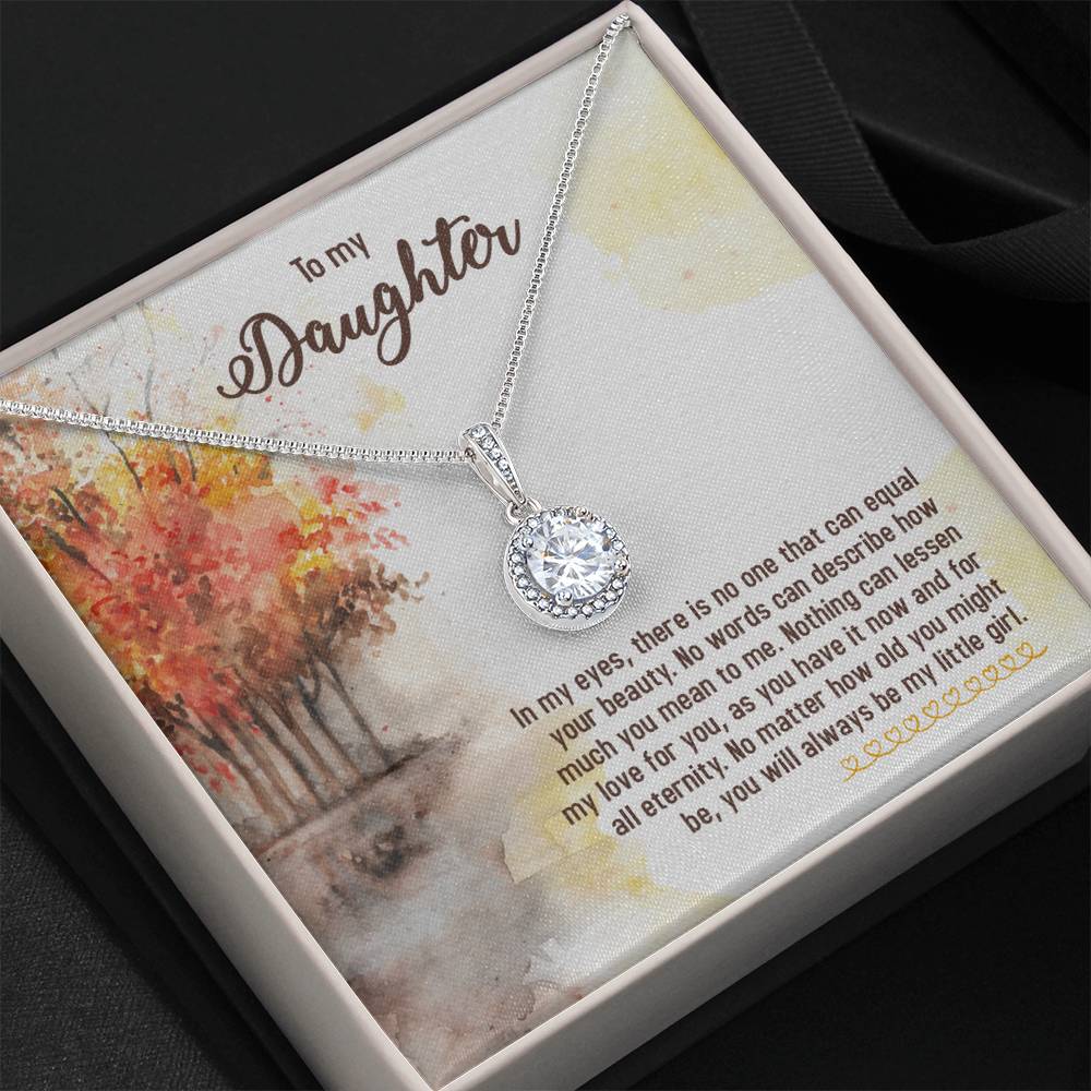 To My Daughter Necklace – Daughter Birthday & Graduation Jewelry Surprise – Eternal Hope Necklace