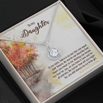 To My Daughter Necklace – Daughter Birthday & Graduation Jewelry Surprise – Eternal Hope Necklace