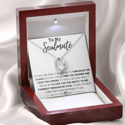 To My Soulmate Necklace - Soulmate Jewelry for Valentine’s Day & Gifts for Her - Forever Love Necklace