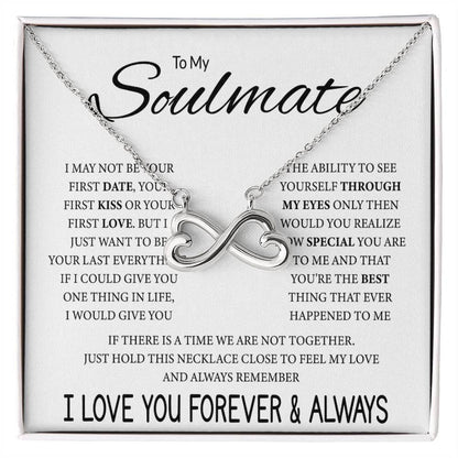 To My Soulmate Necklace - Long Distance Relationship Soulmate Gift for Romantic Occasions - Endless Love Necklace