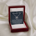 Beautiful Gift for Wife - Romantic Jewelry Gift for Birthday - Lucky In Love Necklace