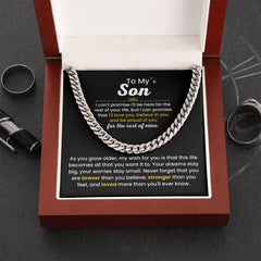 Son Necklace Gift from Mom, Birthday, Graduation & Christmas Jewelry, To My Son