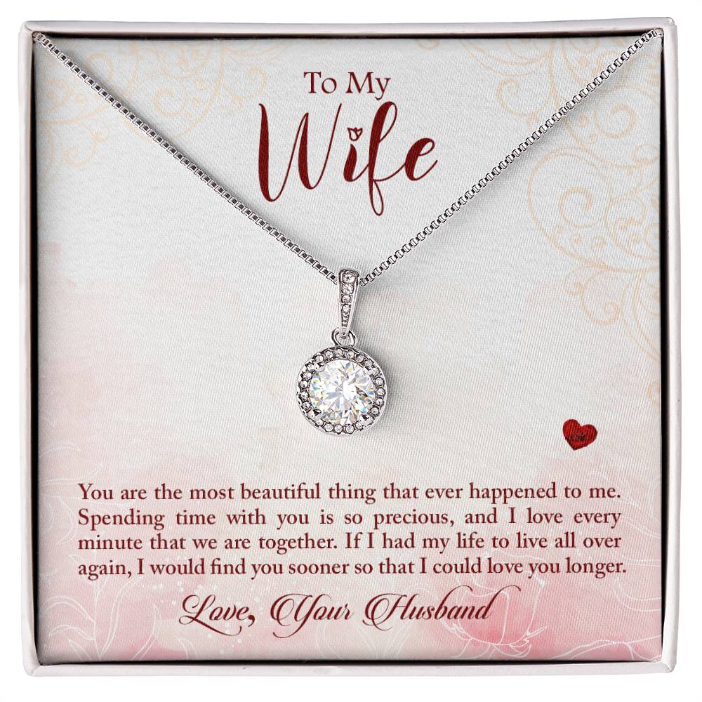 To My Wife Necklace - Unique Emotional Jewelry from Husband for Anniversary, Valentine’s Day & Holiday Gifting - Eternal Hope Necklace