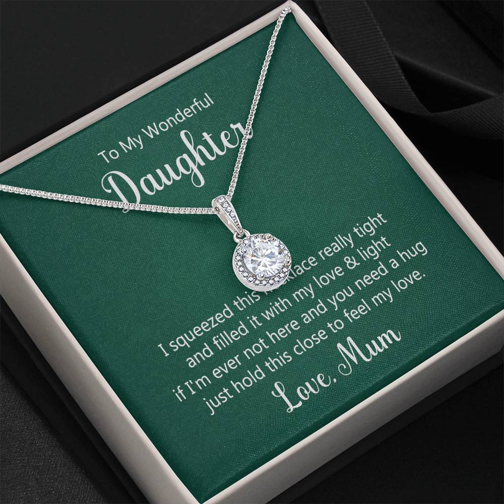 To My Daughter Necklace – Mum to Daughter Present for Graduation – Eternal Hope Necklace