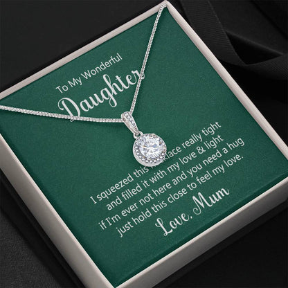 To My Daughter Necklace – Mum to Daughter Present for Graduation – Eternal Hope Necklace