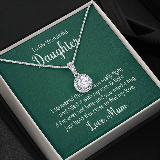 To My Daughter Necklace – Mum to Daughter Present for Graduation – Eternal Hope Necklace