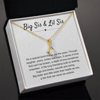 Big Sis & Lil Sis Gift - It's a special bond that spans the years - Gift for Sisters - Alluring Beauty Necklace