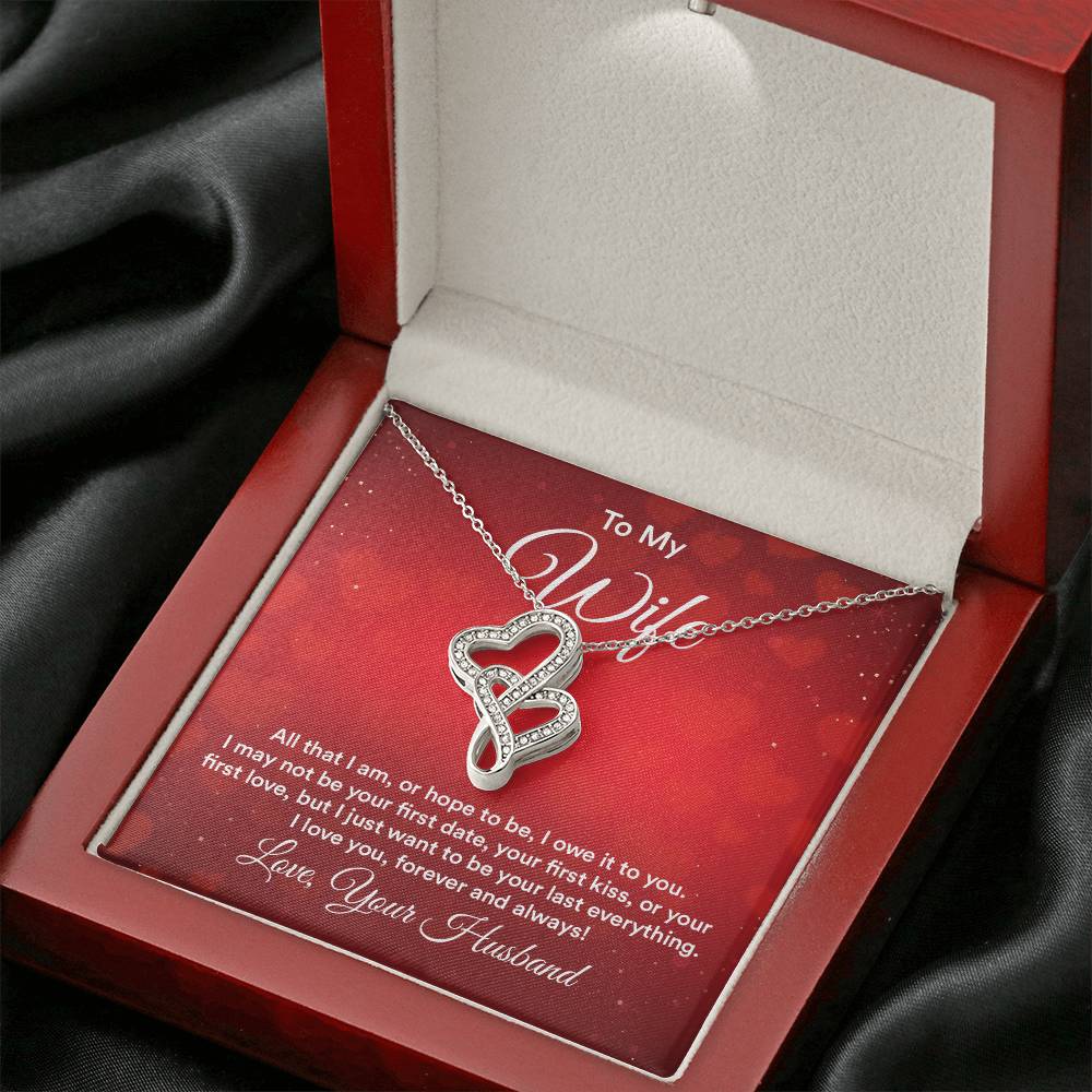 Valentine’s Day Gift for Wife - Emotional Jewelry from Husband for Anniversary Too - Heart-to-heart Pendant Necklace