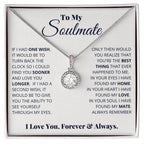 To My Soulmate Necklace - Heartfelt Gift for Her for Birthday & Romantic Days - Eternal Hope Necklace