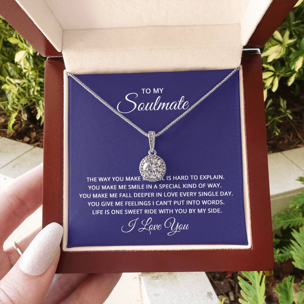 To My Soulmate Necklace - Best Soulmate Gift for Valentine’s Day & Everyday Romance - Eternal Hope Necklace
