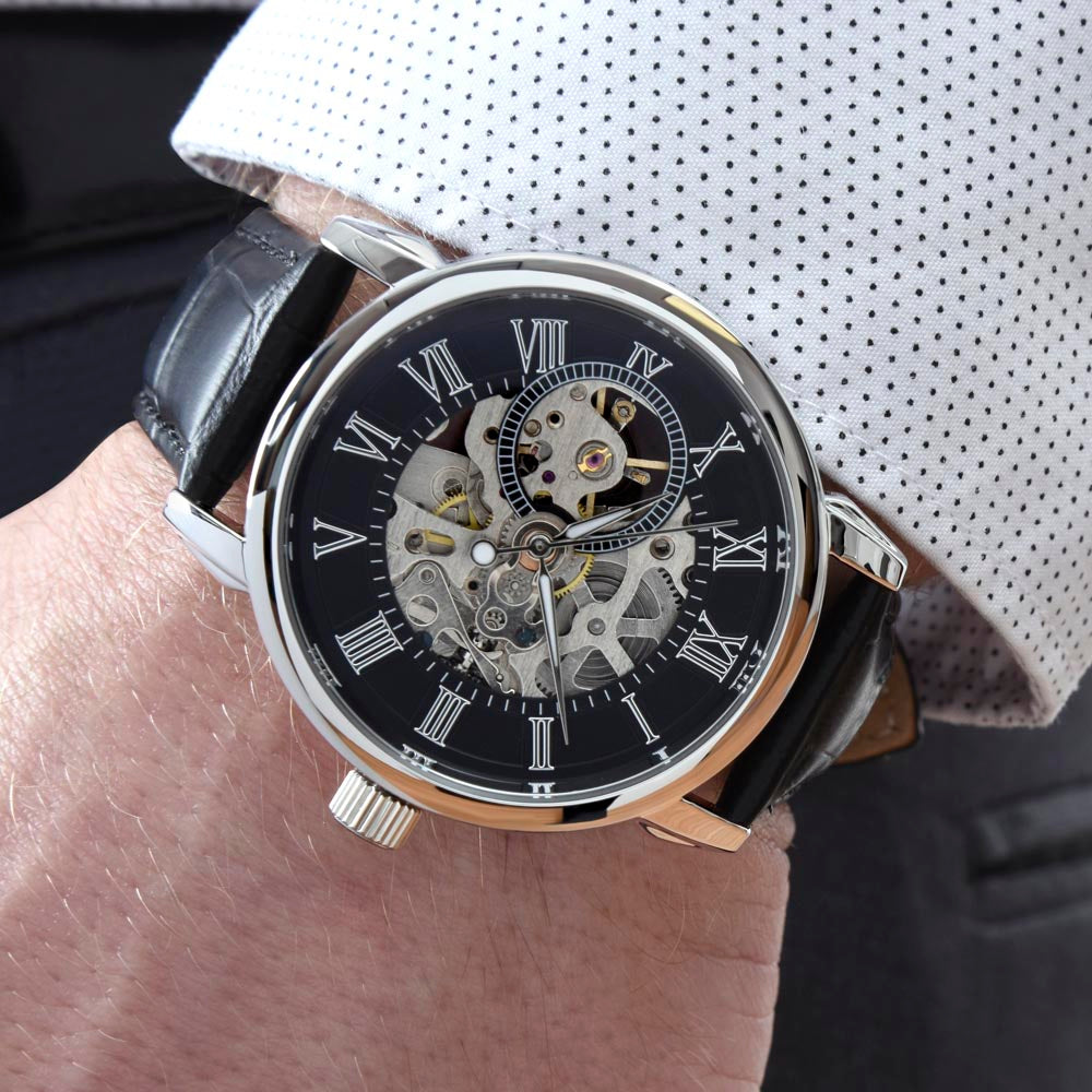 Birthday Gift for Son - You're one of a kind - Men's Openwork Watch