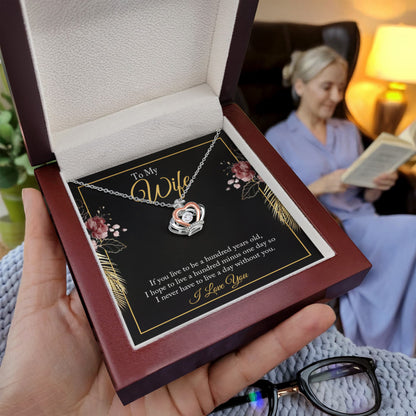 To My Wife Necklace - Meaningful Jewelry from Husband for Christmas, Anniversary & Valentine’s Day - Crown Pendant Necklace