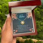 To My Sister - There's no better friend than a sister - Gift for Sister - Love Knot Necklace