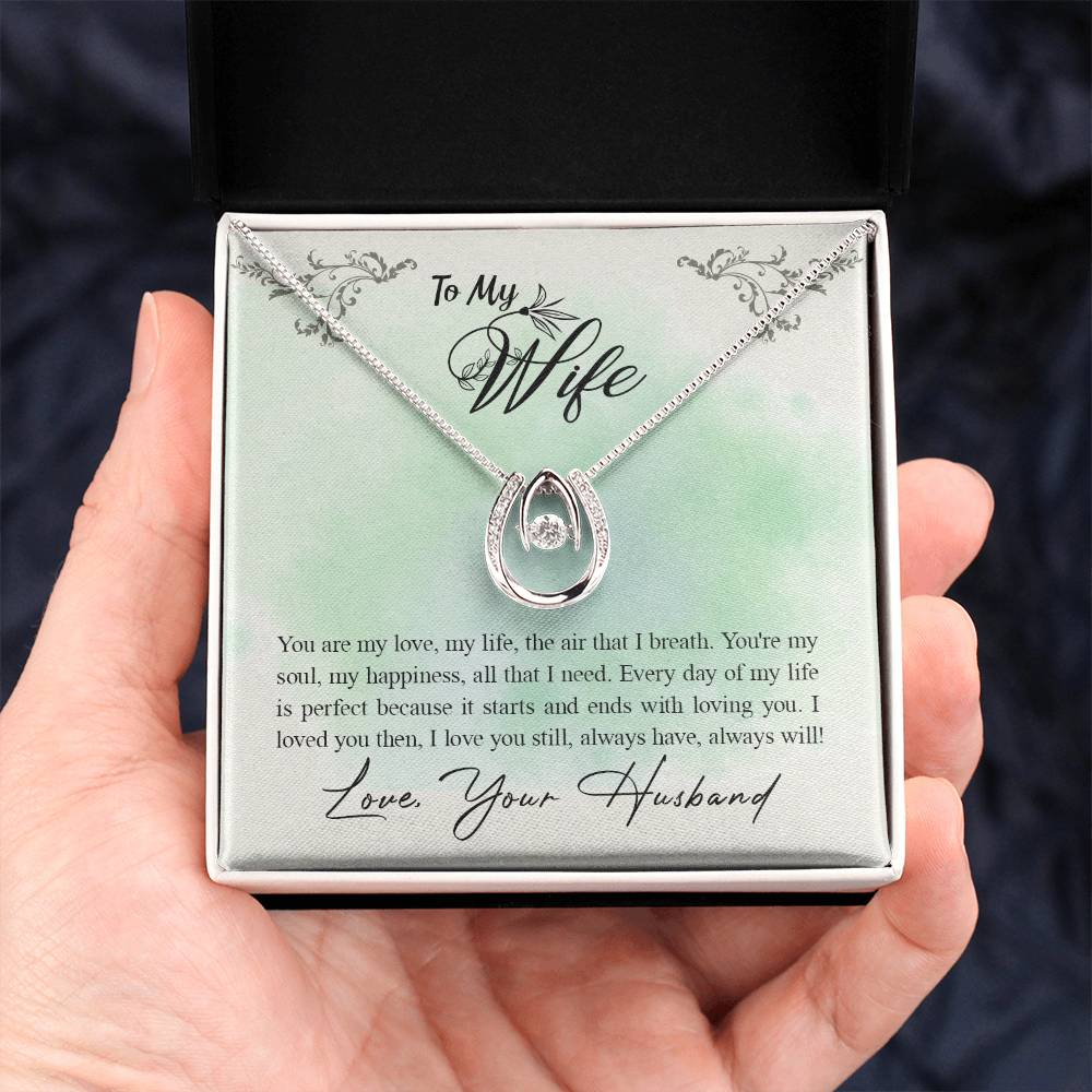 Valentine’s Day Wife Gift - Romantic Jewelry from Husband - Lucky In Love Necklace