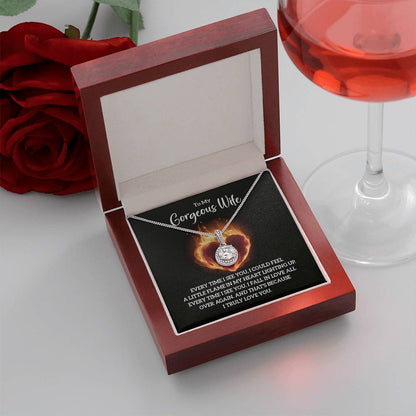 Meaningful Wife Jewelry from Husband - Romantic Gift for Birthday, Christmas, Anniversary & Valentine’s Day - Eternal Hope Necklace