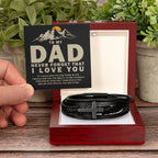 To My Dad - Never forget that I love you - Men's Cross Bracelet