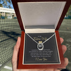 Future Wife Gift - Beautiful Necklace for Girlfriend for Birthday, Christmas & Romantic Moments - Lucky In Love Necklace