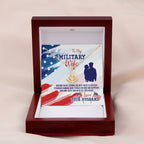 To My Military wife Gift from Husband - Anchor Pendant Necklace