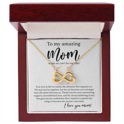 To My Amazing Mom - Thank You For Support and Unconditional Love - Endless Love Necklace - Best Gift For Mom