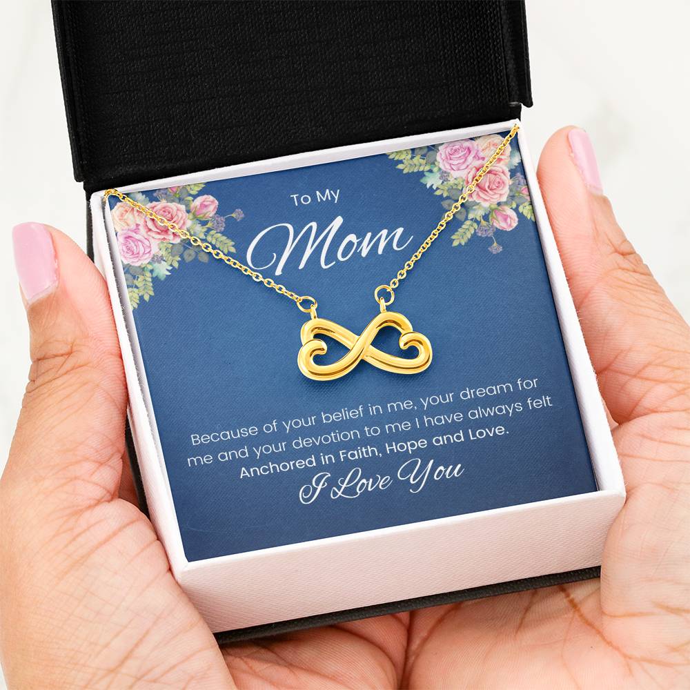 To My Mom - Endless Love Necklace - Mom Gift from Son/Daughter
