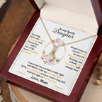 To My Beautiful Daughter - Someday when the pages of my life end - Alluring Beauty Necklace Gift from Mom