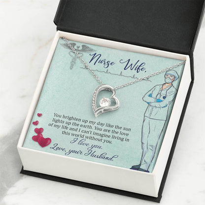 To my nurse Wife Gift from Husband - Forever Love Necklace