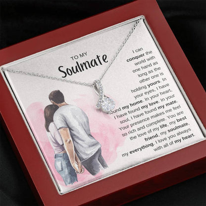 To My Soulmate Necklace - Perfect Gift for Romantic Celebrations & Appreciation Days - Alluring Beauty Necklace