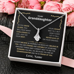 Joyful Necklace Gift for Granddaughter, Elegant Jewelry Full of Love, Alluring Beauty Necklace, To My Beautiful Granddaughter